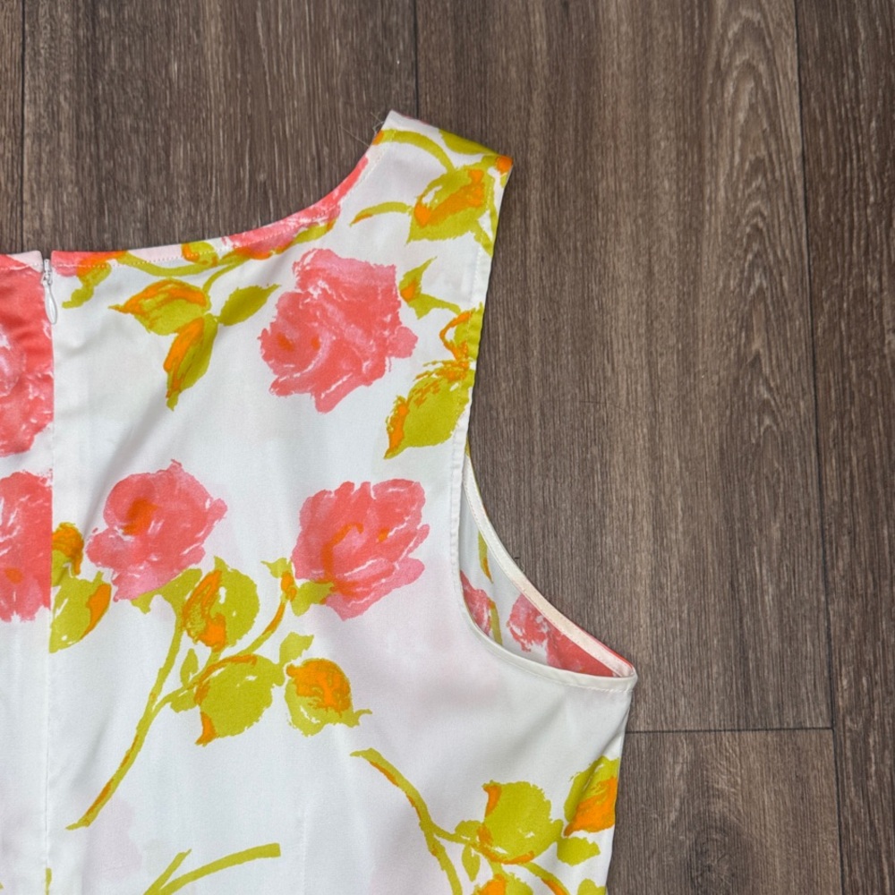 Ann Taylor Floral Tank Top - Pink and Yellow Women’s Size 14 - Picture 9 of 11
